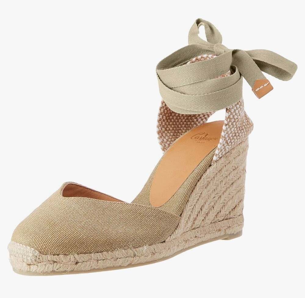 Castañer Carina Canvas Wedge Espadrilles Size 35